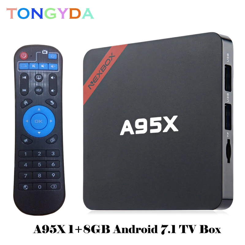 A95X NEXBOX Smart Android 7 1 ТВ-бокс Amlogic четырехъядерный S905W 2 Гб 16 wifi медиаплеер PK X96 мини-бокс