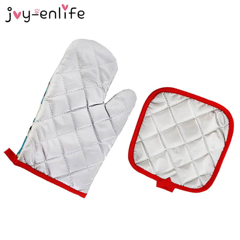 5pair Christmas Baking Anti-Hot Gloves Pad Oven Dining BBQ Kitchen Mat New Year 2021 Natal Noel Xmas Party Decoration Supplies | Дом и сад