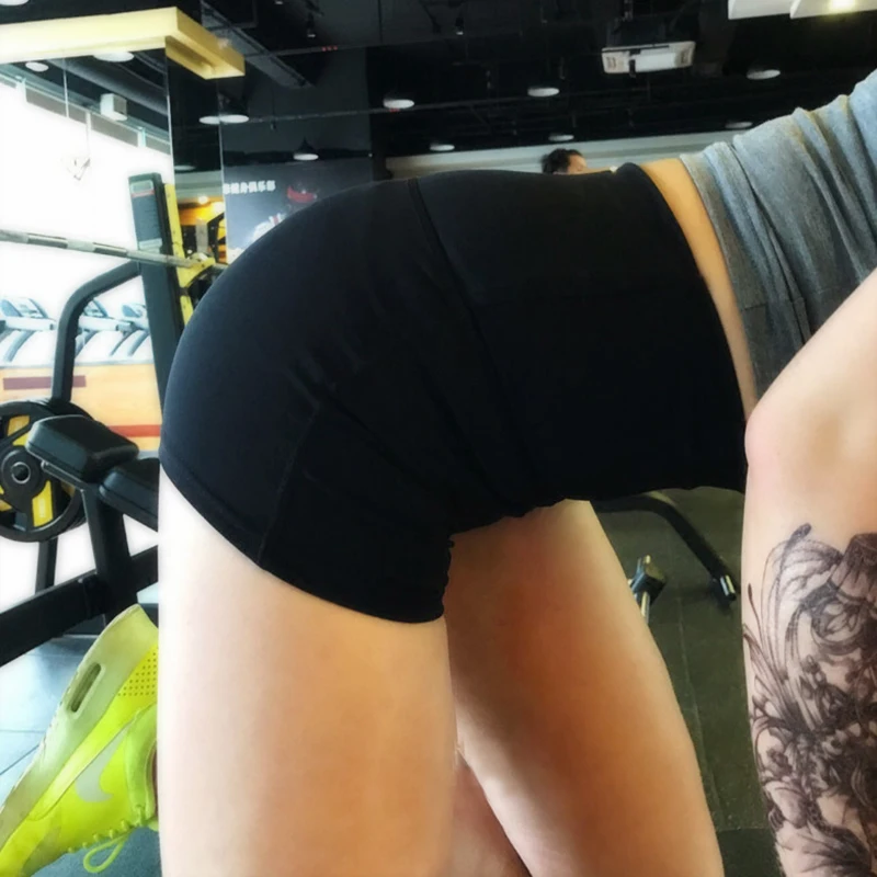 Женские шорты для йоги с высокой талией спортивные тренажерного зала спортивная