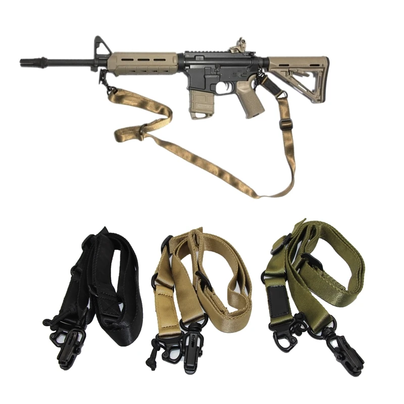 Тактический два 2 точек касания AK47 AR 15 винтовка Слинг нейлоновый армейский