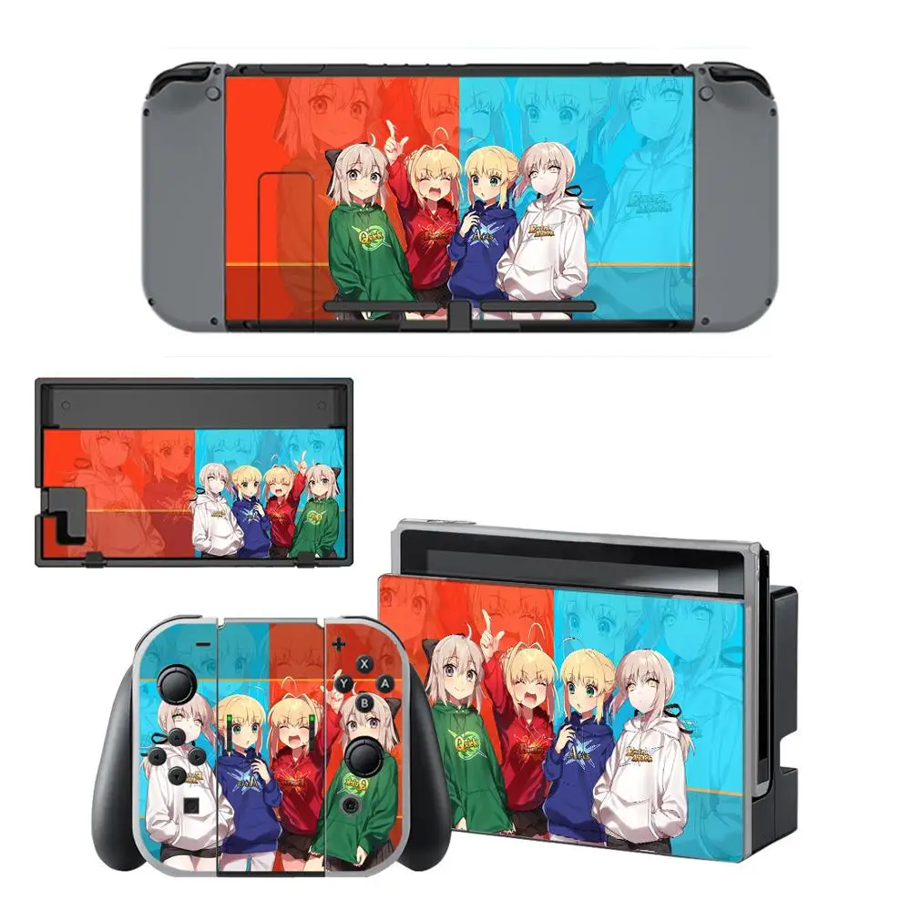 

Fate Grand Order Saber Nintendo Switch Skin Sticker NintendoSwitch stickers skins for Nintend Switch Console Joy-Con Controller