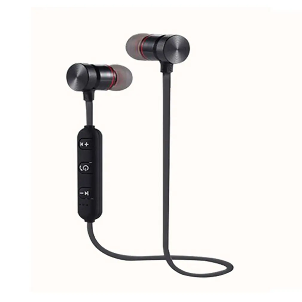 

5.0 Earphone Sports Neckband Magnetic Wireless Headset Stereo Earbuds Music Metal Headphones With Mic Headset
