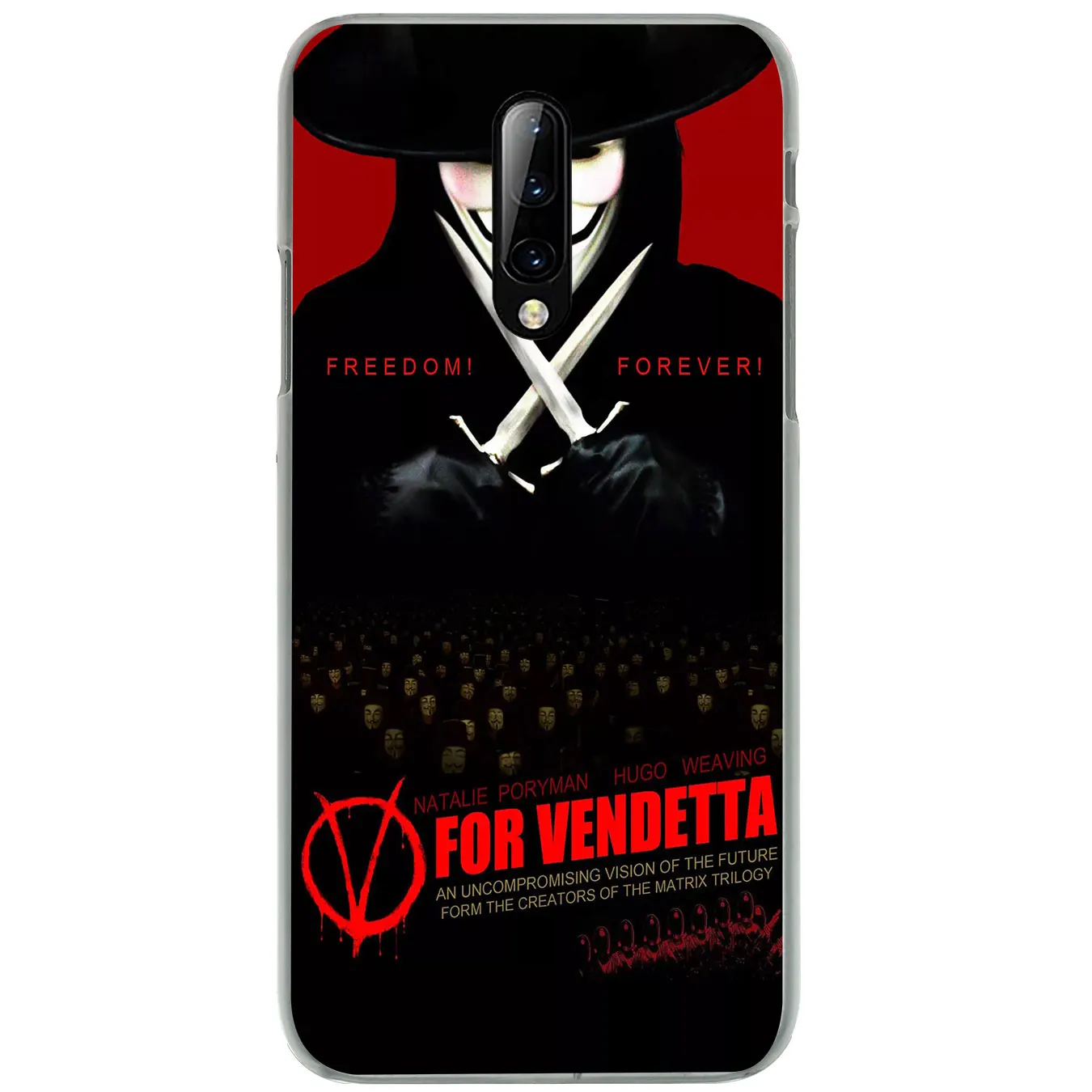 Твердый пластиковый чехол V для мобильного телефона Vendetta Oneplus 7 7T Pro 6 6t 5 5T One Plus 7Pro |