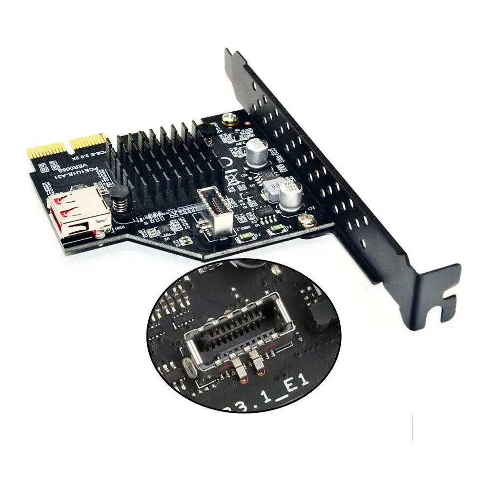 

Переходник PCIe на USB Тип E для передней панели, экспресс-доставка Для материнской платы
