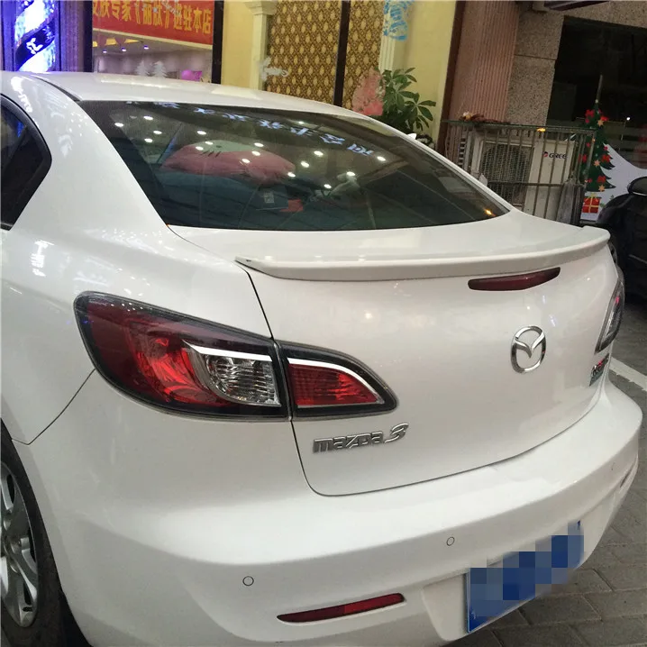 Спойлер для Mazda 3 высококачественный спойлер из АБС материала заднего крыла