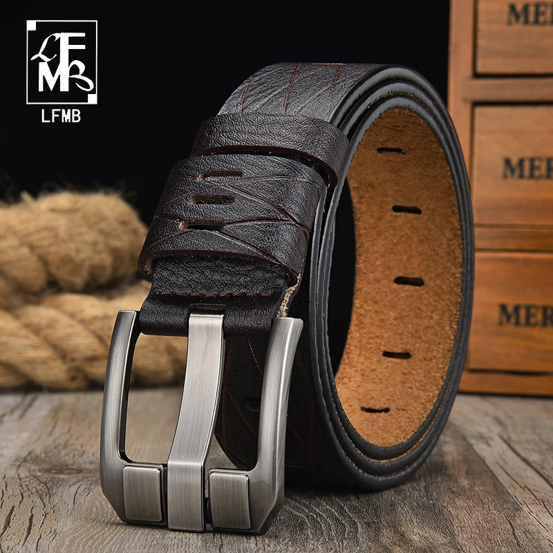 Прямая поставка от известного бренда LFMB модный мужской ремень из натуральной