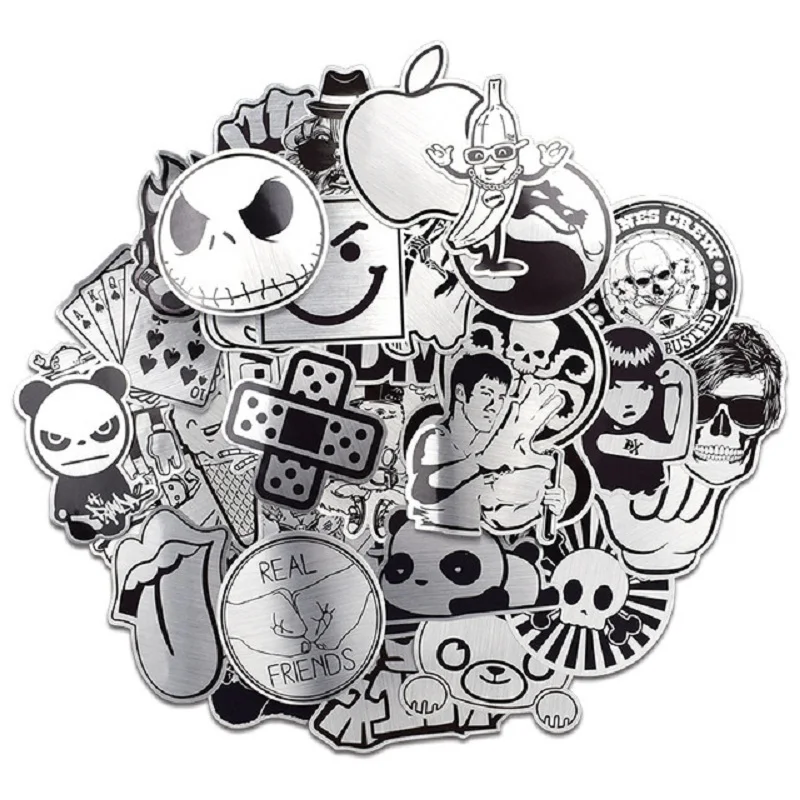 50 шт. водонепроницаемые виниловые наклейки в стиле панк для ноутбука бутылка