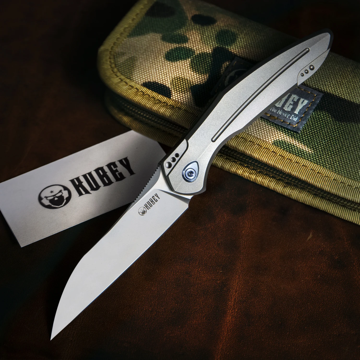 

Складной нож Kubey Barracuda, титановый клинок С флиппером, лезвие из стали S30V, для ежедневного ношения, для походов