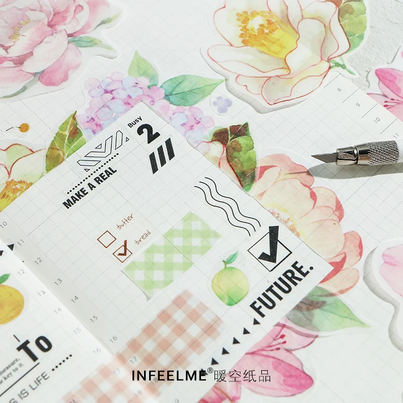 Infeel. Мне цветы и плодовые memo pad бумага diy для записок 30 шт./упак. блокнот в упаковке