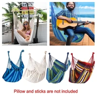 canvas hammock chair swing indoor garden sports home travel leisure hiking camping stripe portable hammock hanging bed