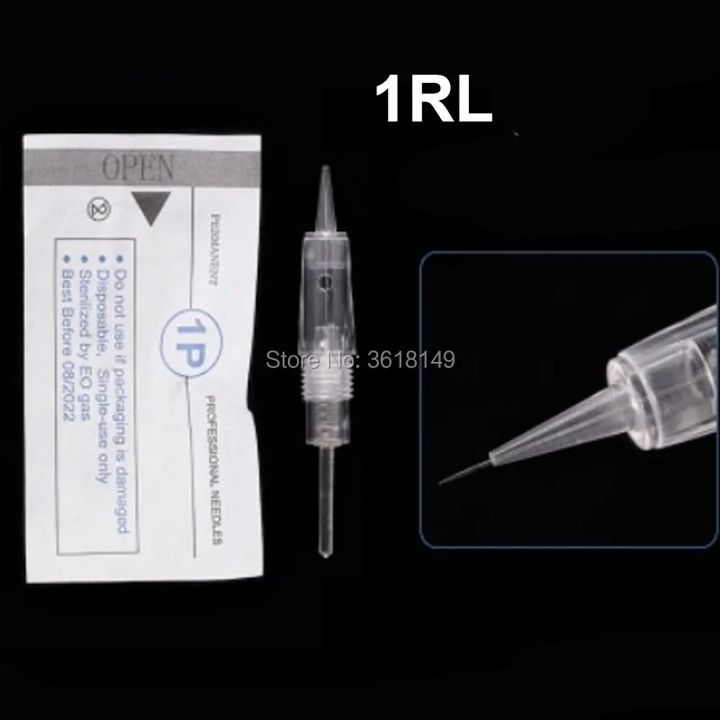 

50pcs R1/D1 Blunt/R2/R3/R5/R7 Disposable Screw Tattoo Needles Cartridge Microblading Pen Permanent Makeup Machine Accessories