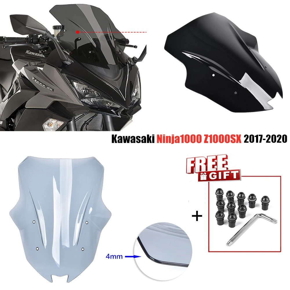 Ветровой экран для Kawasaki Ninja 1000 Z1000SX 2017 2018 2019 2020|Козырьки от ветра и ветр. щитки| |