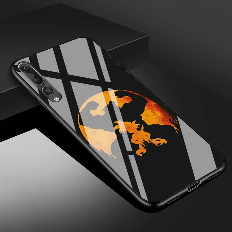 Чехол для телефона huawei P20 P30 lite P20 P30 PRO MATE 20 lite 20 PRO Honor 10 Dragon Ball z super Goku с логотипом из закаленного стекла - Цвет: B19071810-07.jpg