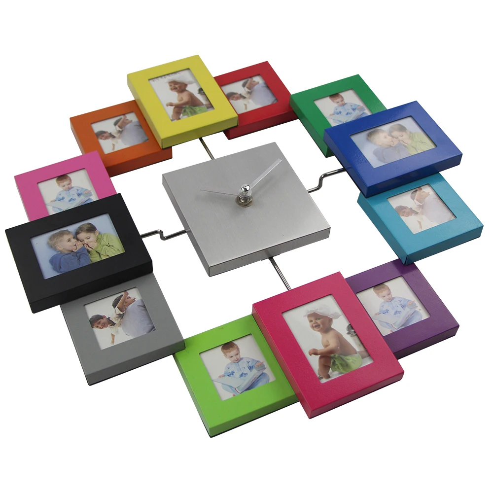 Настенные часы в европейском стиле с фоторамкой современный дизайн украшение