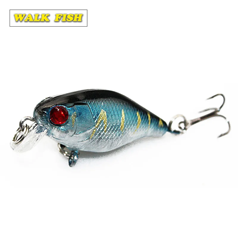 Walk Fish 1 шт. 4 см 2 г плавающая рыболовная приманка искусственная жесткая с крючком