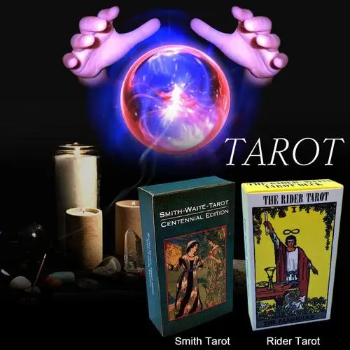 Карты Таро с английским ЛУЧИСТЫМ наездником Заводские карты высокое качество