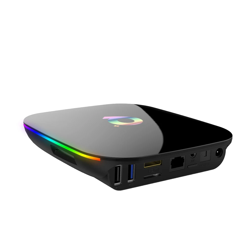 Приставка Смарт-ТВ Q PLUS Allwinner H6 Android 9 0 6K HDR 2 4 ГГц Wi-Fi Google медиаплеер USB 3 QPLUS DDR3 Гб 32 ГБ