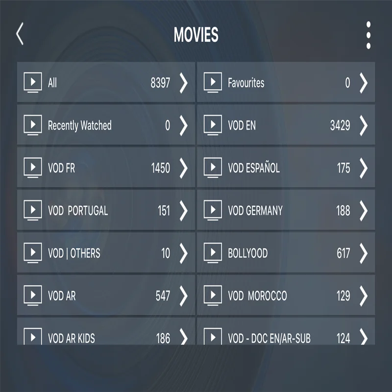 Европа IPTV панель управления с códigos contiene 7000+ Live 8000+ VOD para el revendedor de IPTV Frances IPTV espauna Portugal