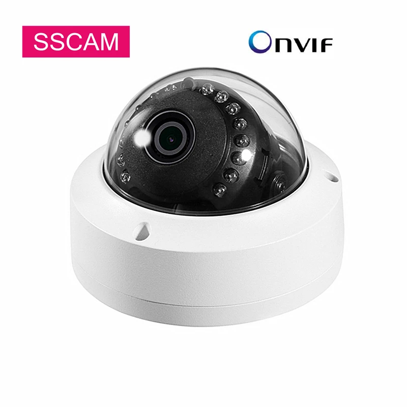 Камера видеонаблюдения ONVIF 4 МП IP 180 градусов рыбий глаз 20 м ночное видение|Камеры