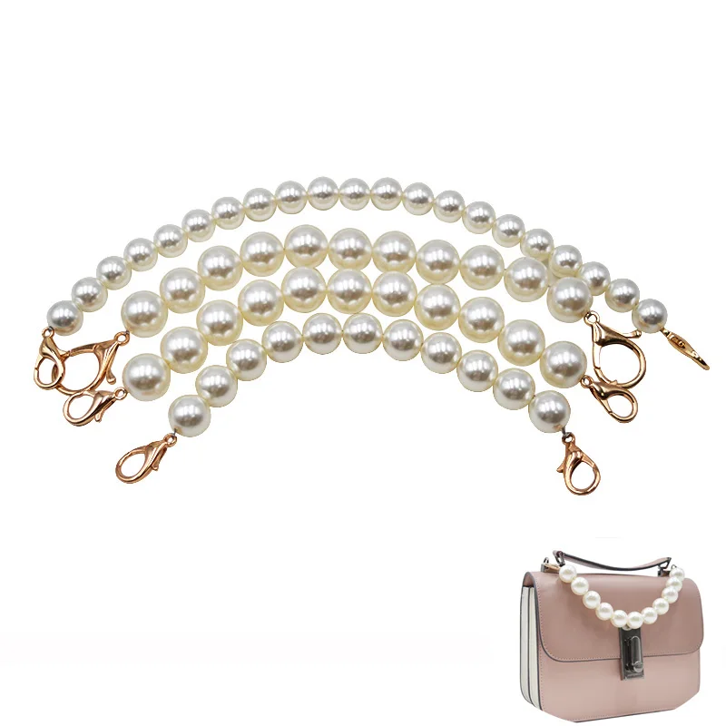 10 шт./лот женские короткие ремни для сумок с жемчугом и бусинами 22 см 30 короткий