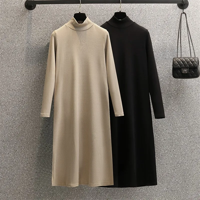 

Зимний Элегантный трикотажный однотонный Повседневный длинный рукав GUUZYUVIZ