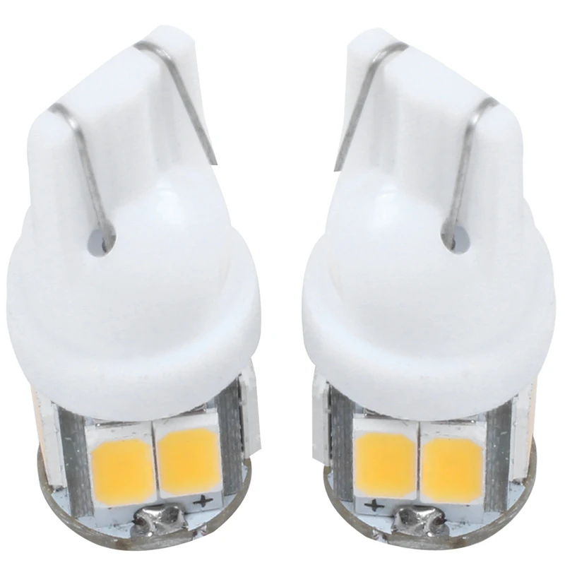 5 шт. T10 Вт 5630 SMD светодиодный светильник для приборной панели автомобиля теплый