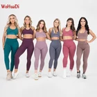 WOHUADI бесшовный Женский спортивный бюстгальтер с эффектом пуш-ап, спортивная одежда, одежда для йоги, спортивные Леггинсы с высокой талией для бега и тренировок