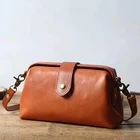 Миниатюрные сумки через плечо в стиле ретро для женщин, повседневный кожаный кошелек с несколькими карманами, сумка-тоут цилиндрической формы, сумочка-мессенджер в подарок
