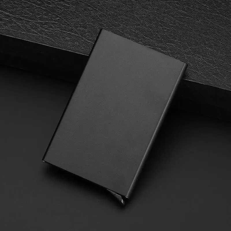 

2021 Credit Card Holder Men Slim Anti Protect Travel ID Cardholder Women Rfid Wallet Metal Case Porte Carte