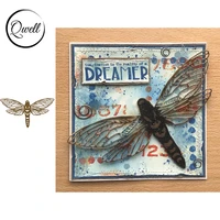 qwell vivid dragonfly metal cutting dies for diy scrapbooking craft making template paper cards 2021 hot sale