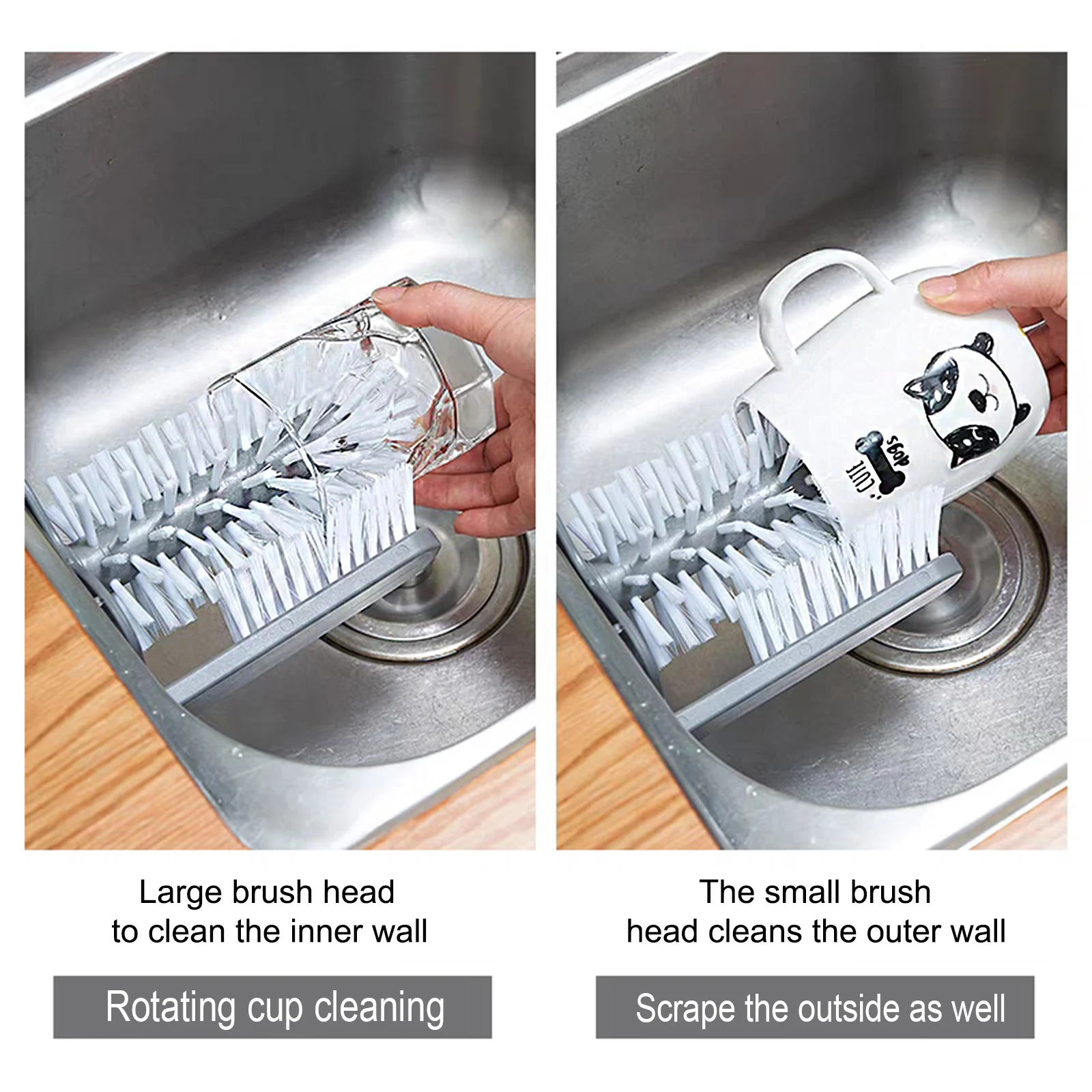 Приспособление для чистки стаканов аксессуары кухни 2 в 1 питьевых кружек вина |