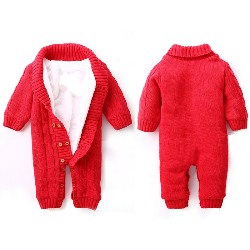 IYEAL/зимняя одежда для малышей Хлопковый толстый теплый вязаный свитер