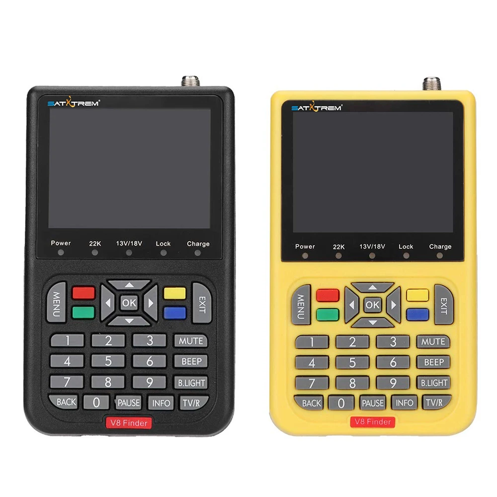 Satxtrem V8 Finder DVB S2/S2X H.265 цифровой ТВ спутниковый искатель S2 Satfinder Full HD FTA измеритель