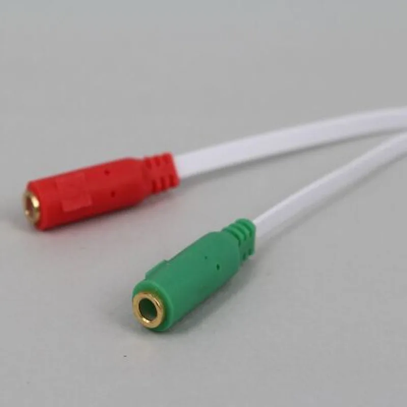 3 5 мм аудио сплиттер под наушники для микрофона караоке адаптер кабель ПК