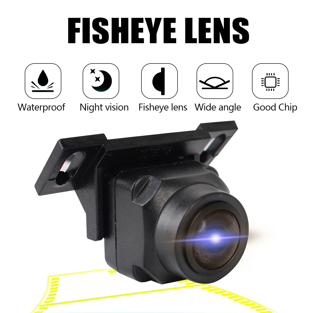1280x1080P Fisheye Lens High Definition AHD CCD Car Camera 170 Wide Angle Rear View Reverse Camera Starlight Night Vision
