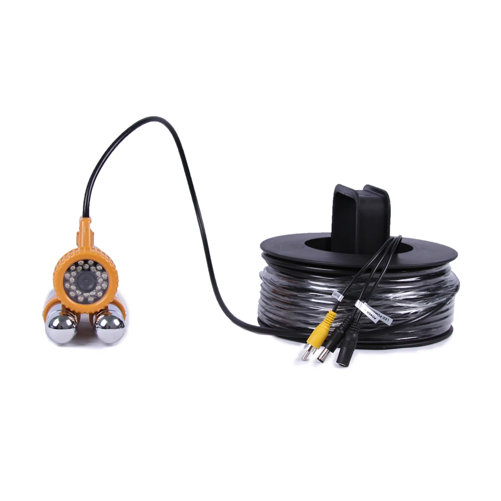 Pаспродажа 100 м кабель для подводной охоты Камера DVR 7 дюймов Цвет монитор 24 шт. Белый светодиодный ночной версия Рыболокаторы Дайвинг наблюдения