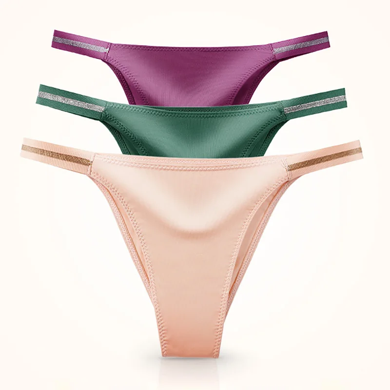 

Сексуальные Бесшовные женские трусики, шелковые трусики, Однотонные эластичные трусики, нижнее белье для молодых женщин и девочек, трусики-...
