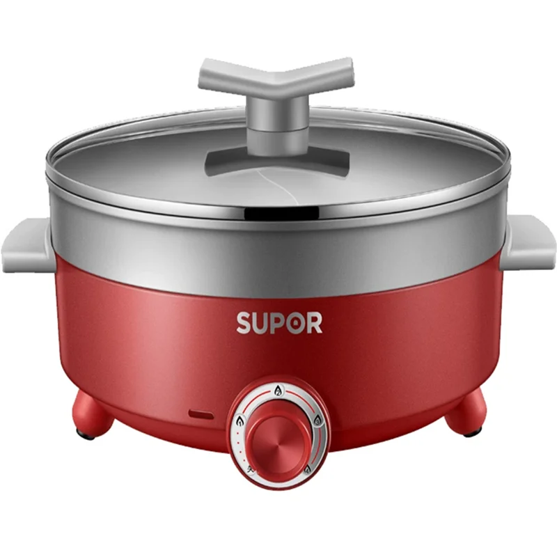 

220V 4.5L Household Electric Hot Pot 2 Flavor Non-Stick Fast Heating Multi Cooker Frying Pan Machine 4 Gear