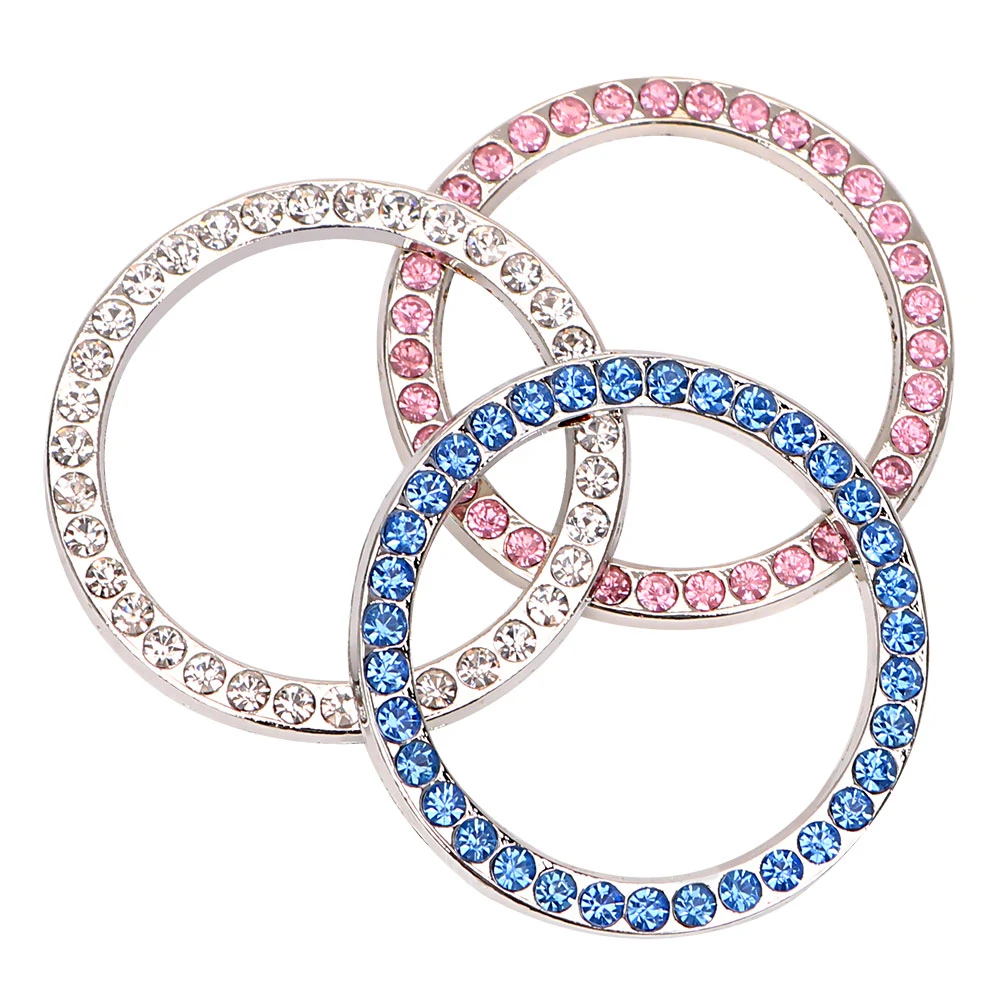 Хрустальный автомобильный двигатель старт Стоп ключ зажигания для volkswagen golf audi a4