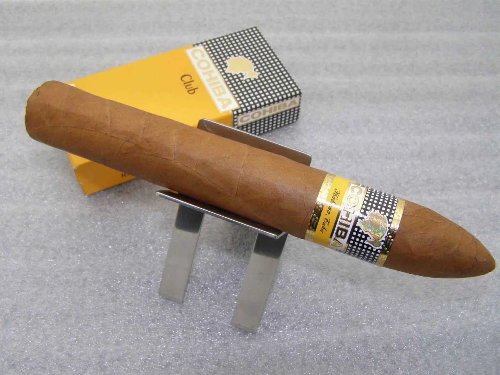 Портативный складной выставочный стенд для сигар Cohiba из нержавеющей стали