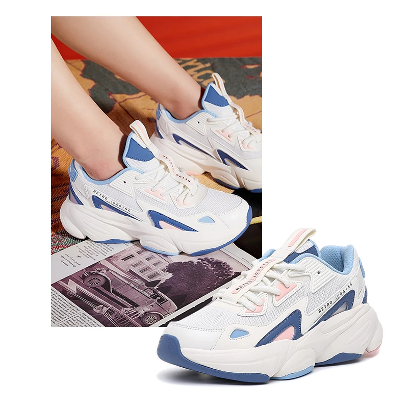 

Erke qi spring dad shoes men's shoes 2020 autumn lovers women's shoes breathable sports running shoes