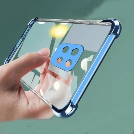 Для Xiaomi Redmi Note 9S 9 Pro Max чехол мягкий прозрачный из термополиуретана с подушка
