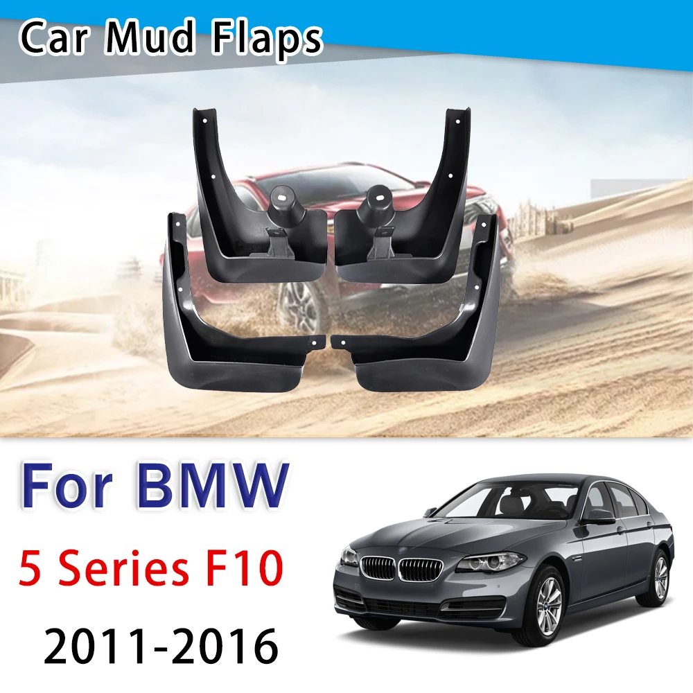 

4 PCS For BMW5 Series F10 2011 2012 2013 2014 2015 2016 Mudflap Front Rear Car Mudguard Fender Flap Mudguards Accessories