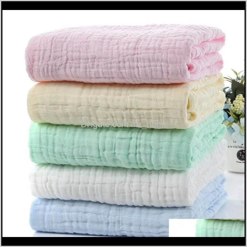 

NEW BORN KID Swaddling Squares Diaper Muslin Bamboo Blanket Swaddle Wrap Baby Blankets Born Cotton Manta Bebe-Xucbt Npud5