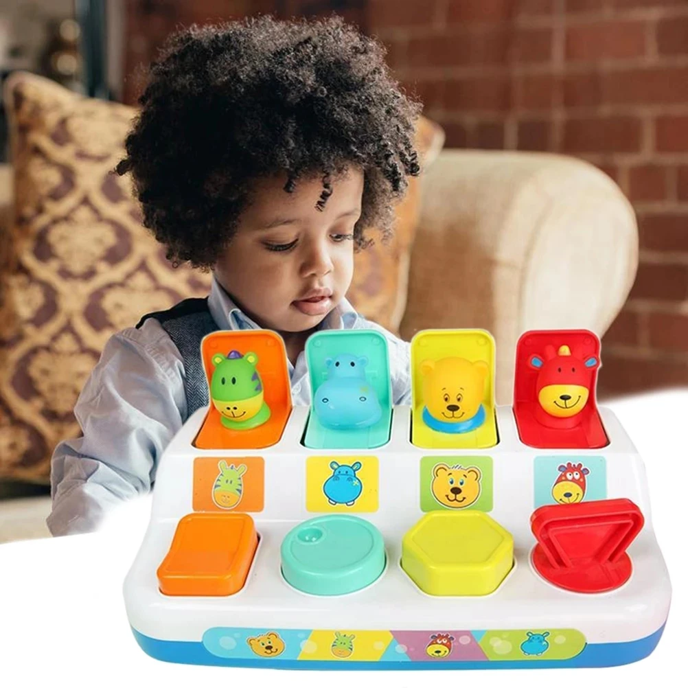 

Новая Интерактивная всплывающая игрушка-животное, коробка с кнопками, коробки, Детская интеллектуальная игрушка с нажимом, Детская развива...