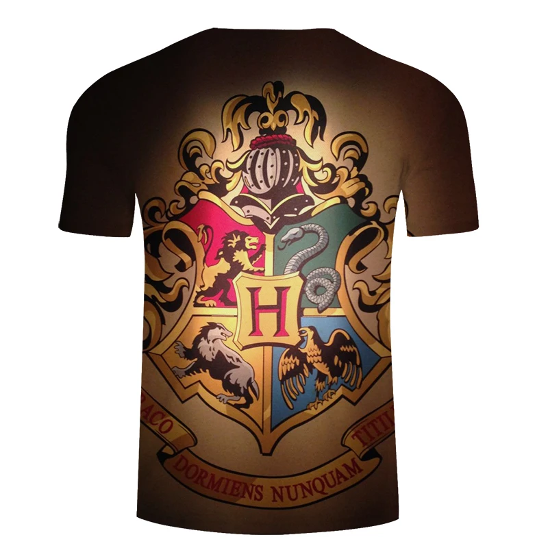 Новая мужская футболка с принтом Hogwarts Homme летняя коротким рукавом для мужчин