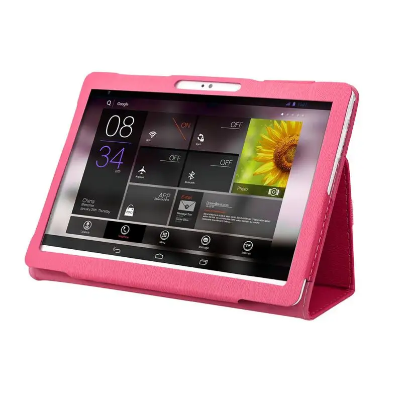 Универсальный кожаный чехол-книжка с подставкой для планшетного ПК на Android 10