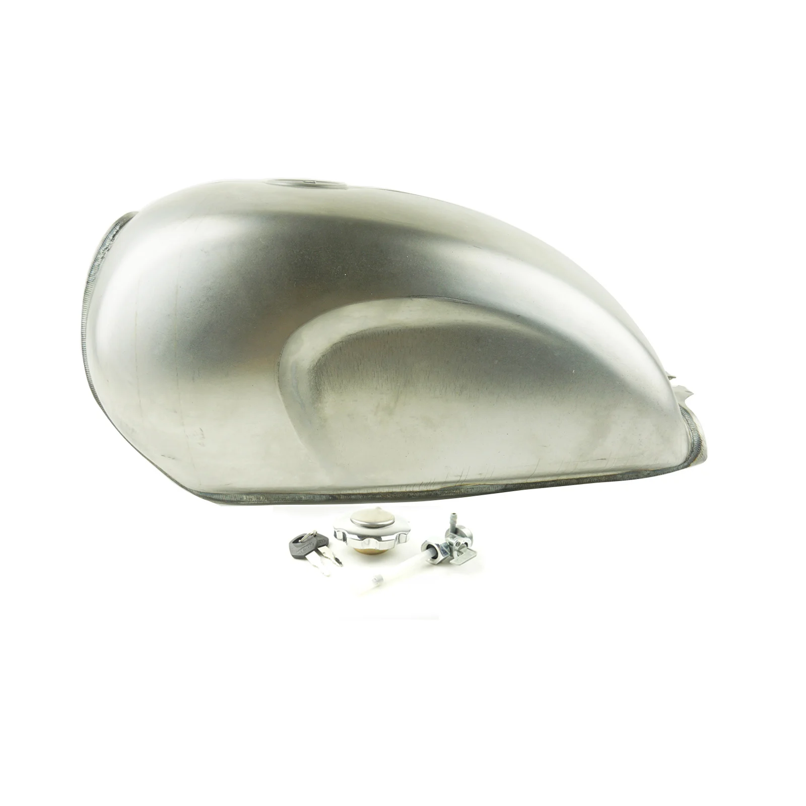 Неокрашенный Универсальный винтажный мотоцикл 9л газовый топливный бак с