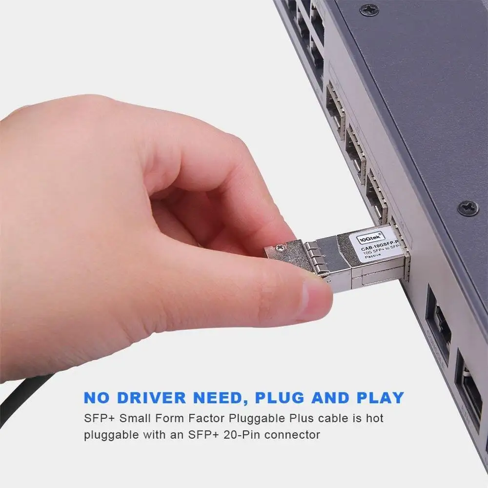10Gtek для Juniper 0 5 м SFP + DAC кабель 10GBASE CU пассивный прямой медный Twinax 30AWG 3 года 50
