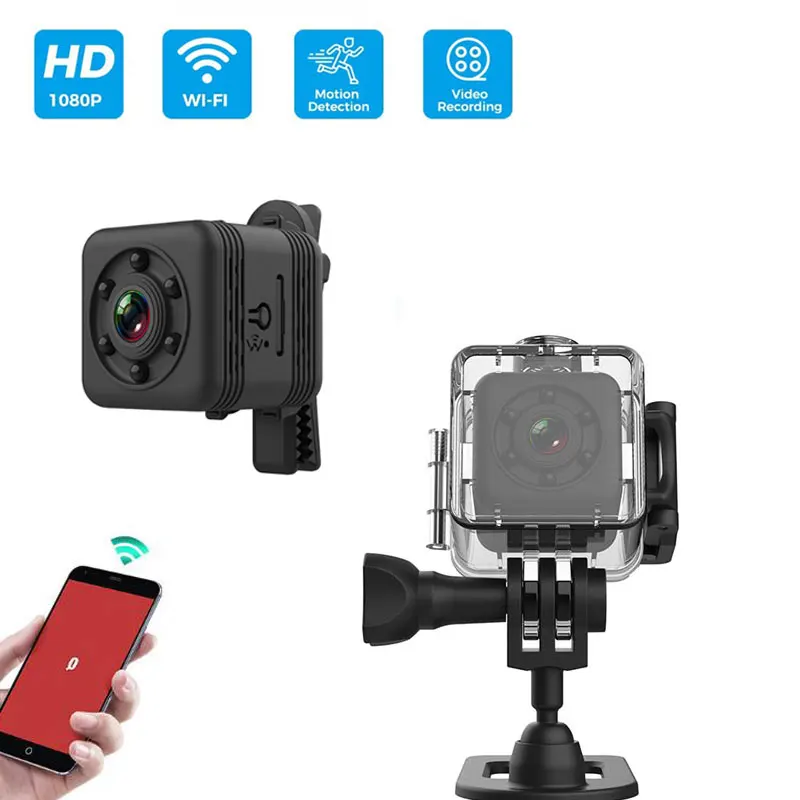 

HD WiFi Mini Camera Outdoor Waterproof Sport Camera CCTV Home Security Camera Surveillance IR Night Vision Motion Detect